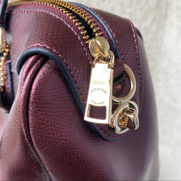 SOLD Coach metallic red crossbody dual purse - Picture 9 of 9